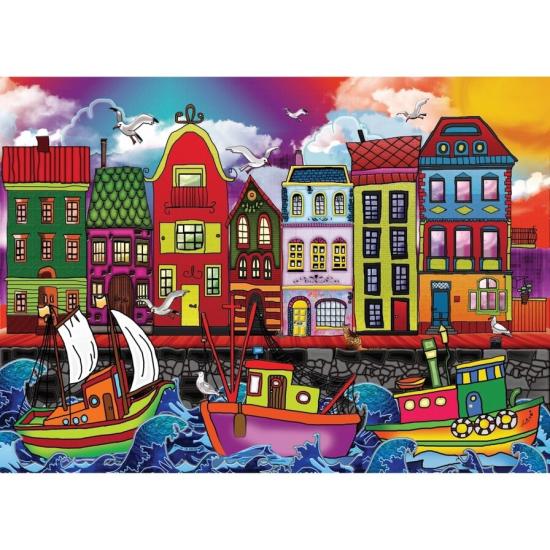 Jacarou Fischerhafen Puzzle 2000 Teile