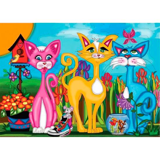 Puzzle Jacarou Rosy, Sunny und Sky 1000 Teile