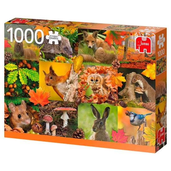 Jumbo-Puzzle Herbsttiere 1000 Teile