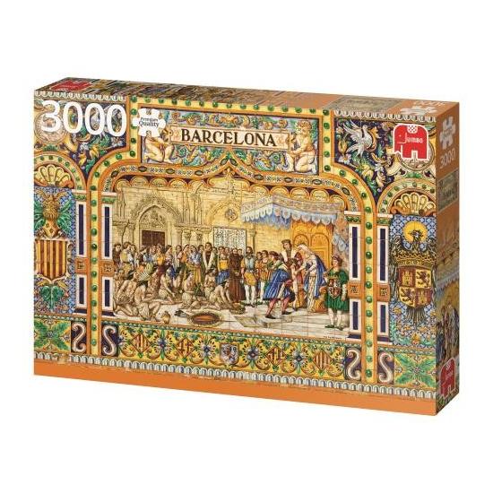 Jumbo-Puzzle Barcelona-Fliesen mit 3000 Teilen