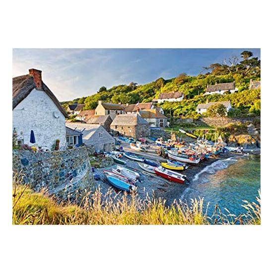 Jumbo-Puzzle Fischerboote in Conrwall England 1000 Fuß