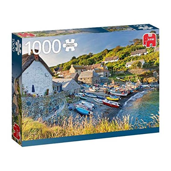 Jumbo-Puzzle Fischerboote in Conrwall England 1000 Fuß