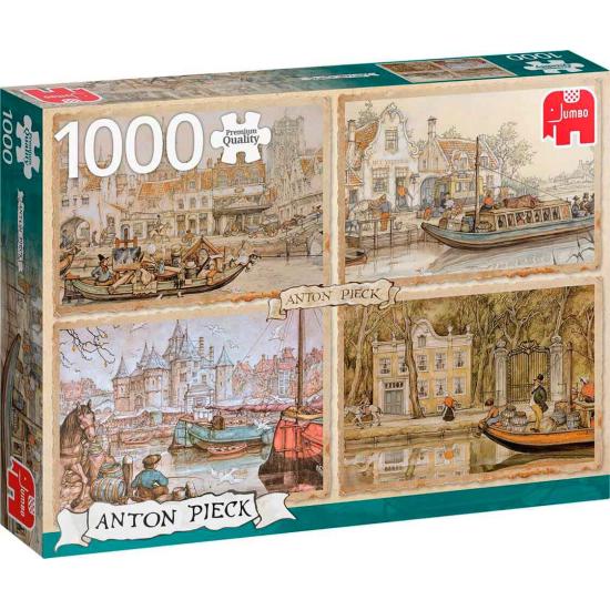 Kanalboote Jumbo-Puzzle 1000 Teile
