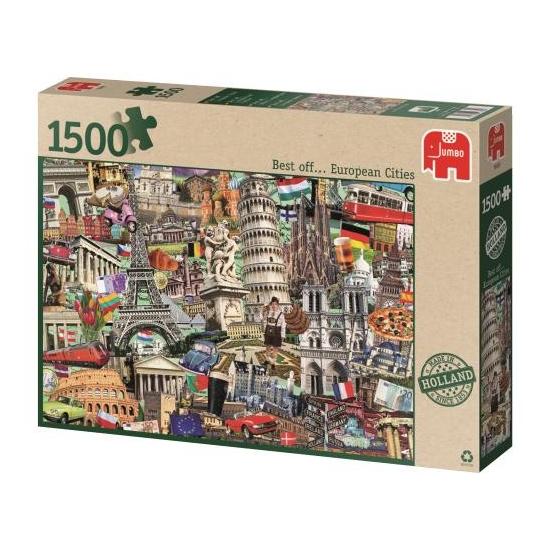 Jumbo-Puzzle „Best of European Cities“ mit 1500 Teilen