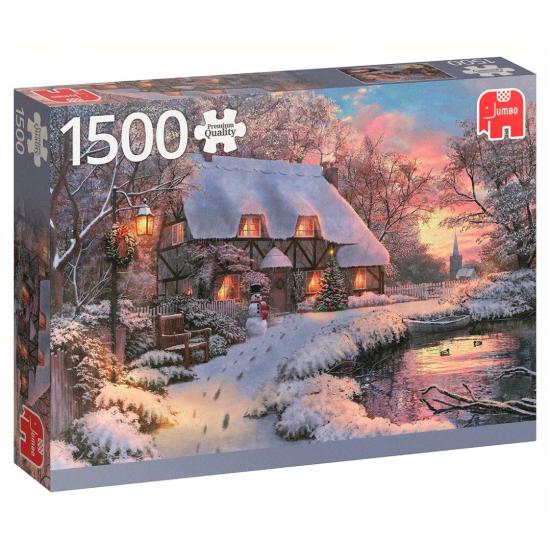 Winterhütte Jumbo-Puzzle 1500 Teile