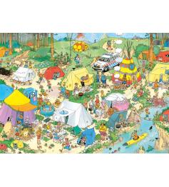 Jumbo-Puzzle Camping im Wald mit 1000 Teilen