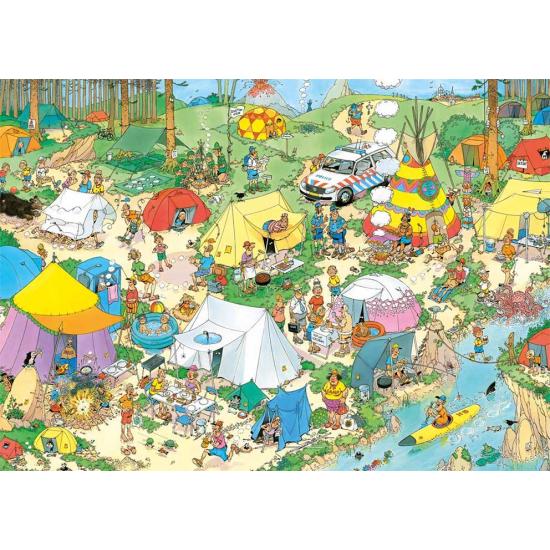 Jumbo-Puzzle Camping im Wald mit 1000 Teilen