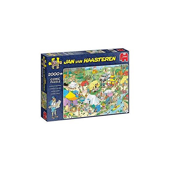 Jumbo-Puzzle „Camping im Wald“ mit 2000 Teilen