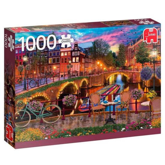 Amsterdamer Kanäle Jumbo-Puzzle 1000 Teile
