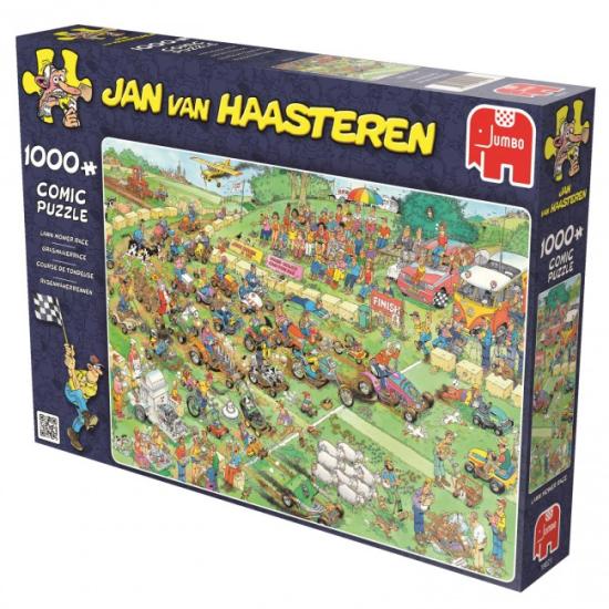1000-teiliges Rasenmäher-Rennen-Jumbo-Puzzle
