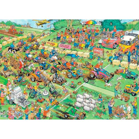 Rasenmäherrennen Jumbo-Puzzle 2000 Teile