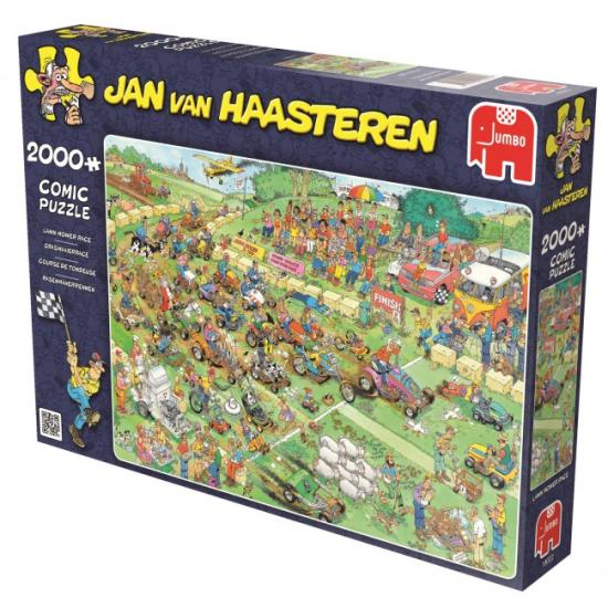Rasenmäherrennen Jumbo-Puzzle 2000 Teile