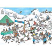 Jumbo-Puzzle Rentierrennen 500 Teile