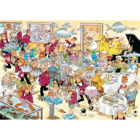 Meeresfrüchte-Dinner-Jumbo-Puzzle 500 Teile