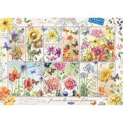 Jumbo-Puzzle Sommerblumen-Stempelsammlung mit 1000 Pi