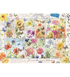 Jumbo-Puzzle Sommerblumen-Stempelsammlung mit 1000 Pi