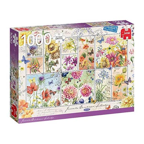 Jumbo-Puzzle Sommerblumen-Stempelsammlung mit 1000 Pi