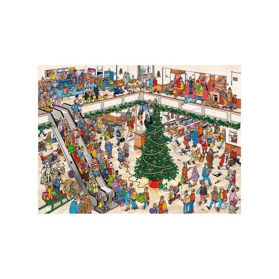 Weihnachtseinkauf Jumbo-Puzzle 2 x 1000 Teile