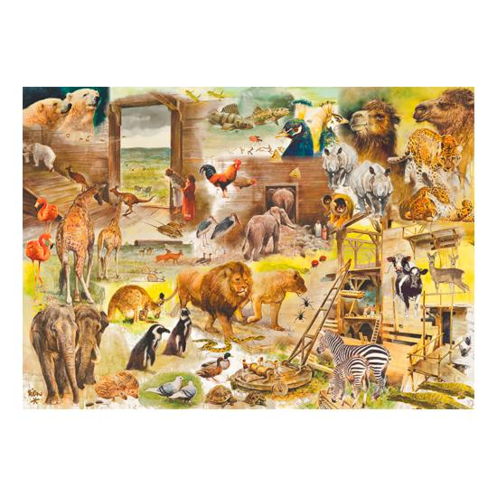 Jumbo-Puzzle Bau der Arche Noah 1000 Teile