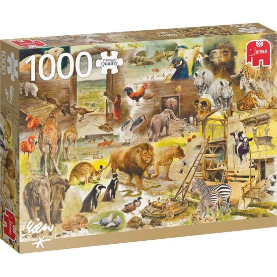Jumbo-Puzzle Bau der Arche Noah 1000 Teile