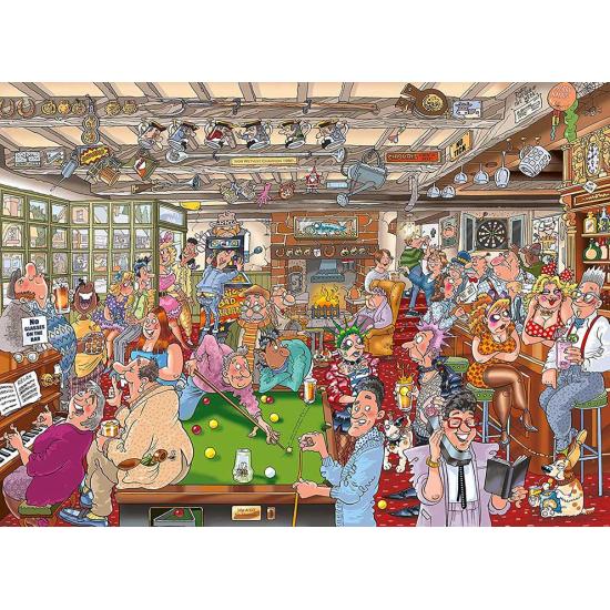 Jumbo-Puzzle Destiny Billard im Café 1000 Teile