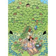 Jumbo-Puzzle Picknick genießen 500 Teile
