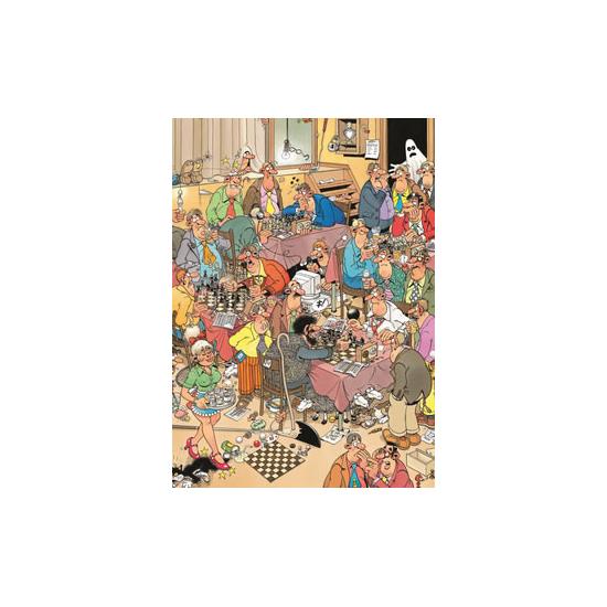 Jumbo-Puzzle Der Schachclub mit 500 Teilen