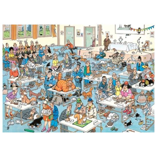 Jumbo-Puzzle Das Katzenspektakel 1000 Teile