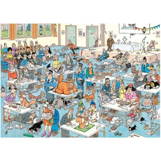 Puzzle Jumbo Das Katzenspektakel mit 2000 Teilen