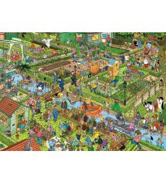 Jumbo-Puzzle Der Garten aus 1000 Teilen