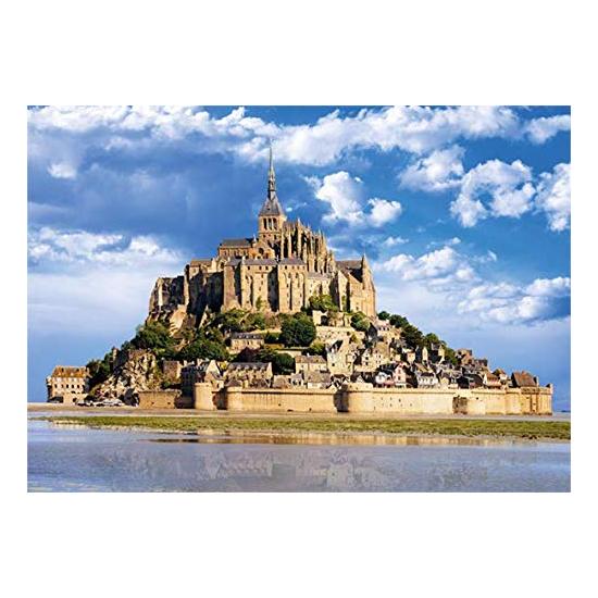 Jumbo-Puzzle Mont Saint-Michel, Französische Bretagne 1000 Fuß