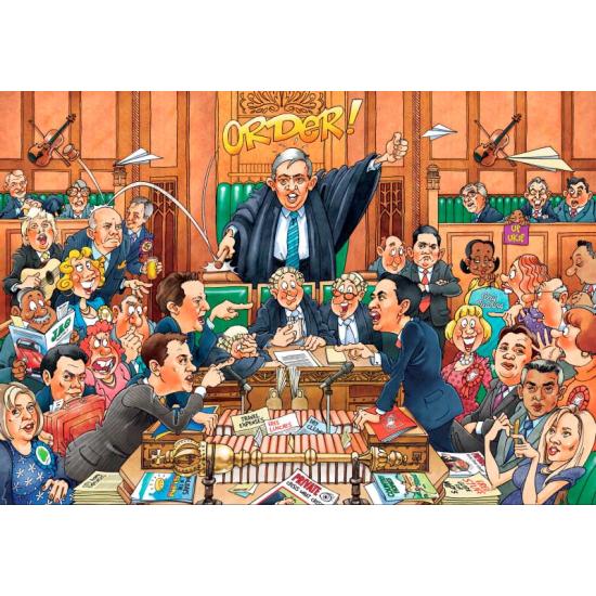 Jumbo-Puzzle Das Parlament, konservative Version mit 1000 Teilen