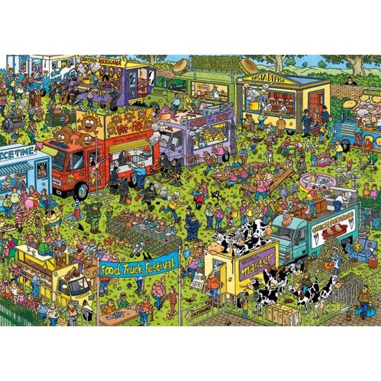 Food Truck Festival Jumbo-Puzzle 1500 Teile
