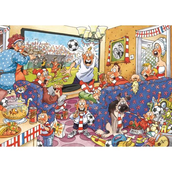 Jumbo-Puzzle Fußballfieber 2 x 1000 Teile