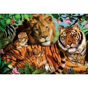 Jumbo-Puzzle Wildkatzen mit 1000 Teilen