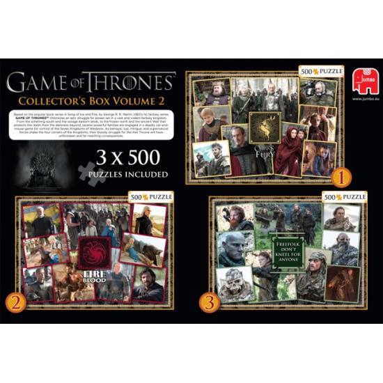 Jumbo-Puzzle Game of Thrones Collection 2 von 3 x 500 Teilen