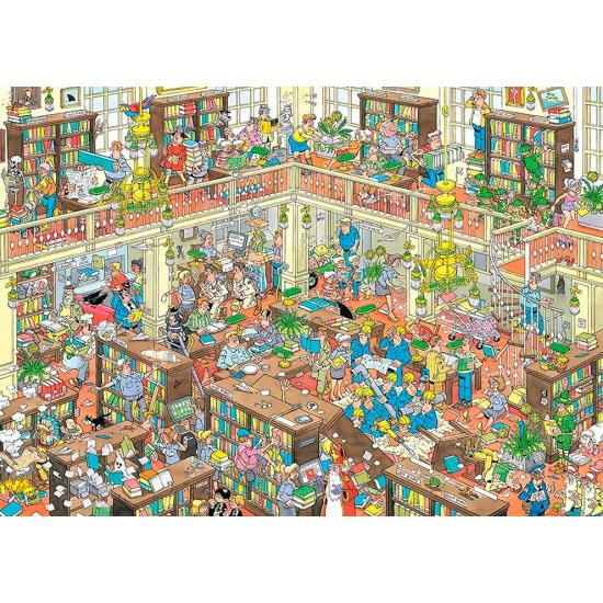 Jumbo-Puzzle Die Bibliothek mit 1000 Teilen