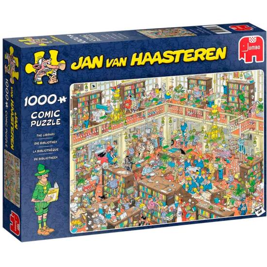 Jumbo-Puzzle Die Bibliothek mit 1000 Teilen