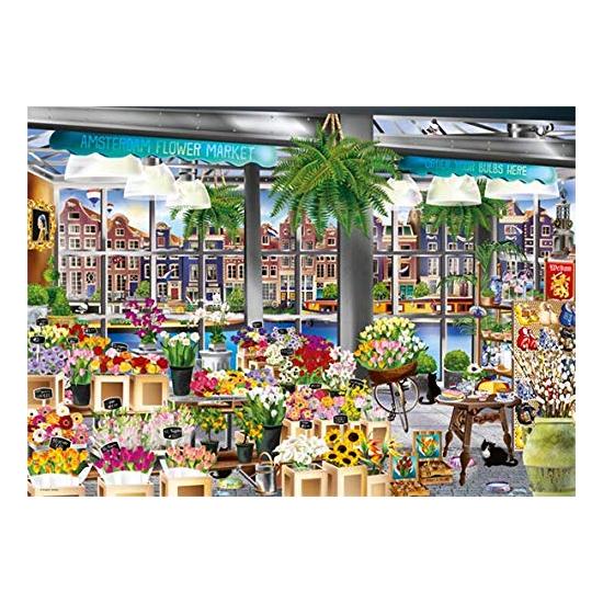 Der Amsterdamer Blumenladen Jumbo-Puzzle 1000 Teile