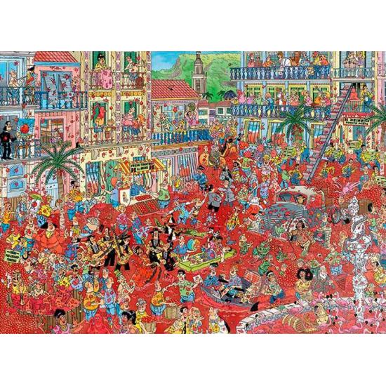 Jumbo-Puzzle La Tomatina 1000 Teile