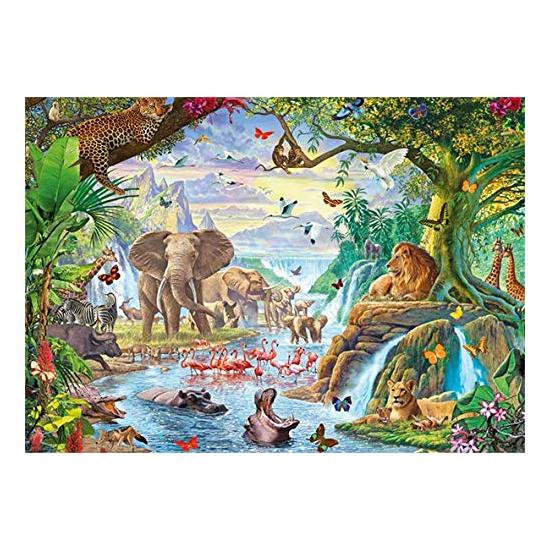 Jumbo-Puzzle See im Dschungel mit 500 Teilen XXL
