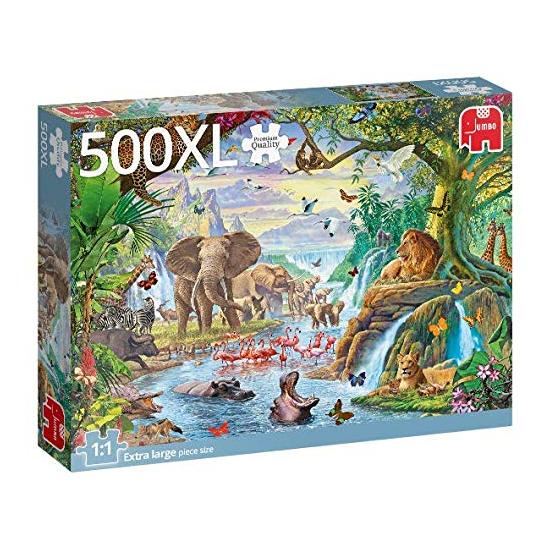 Jumbo-Puzzle See im Dschungel mit 500 Teilen XXL