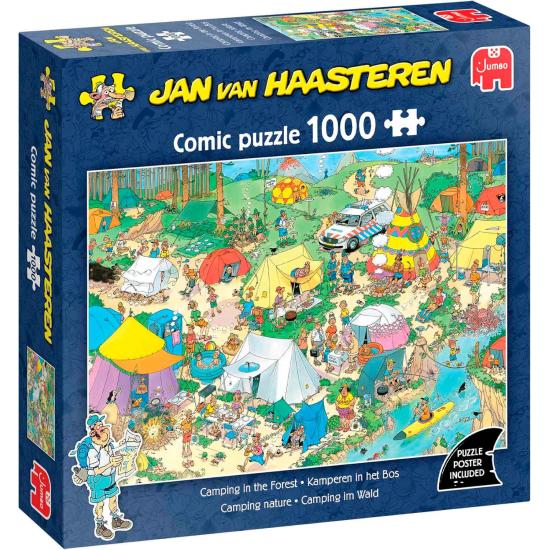 Puzzle Jumbo Zelten Im Wald 1000 Teilen