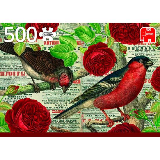 Jumbo-Puzzle Vögel lieben Blumen 500 Teile