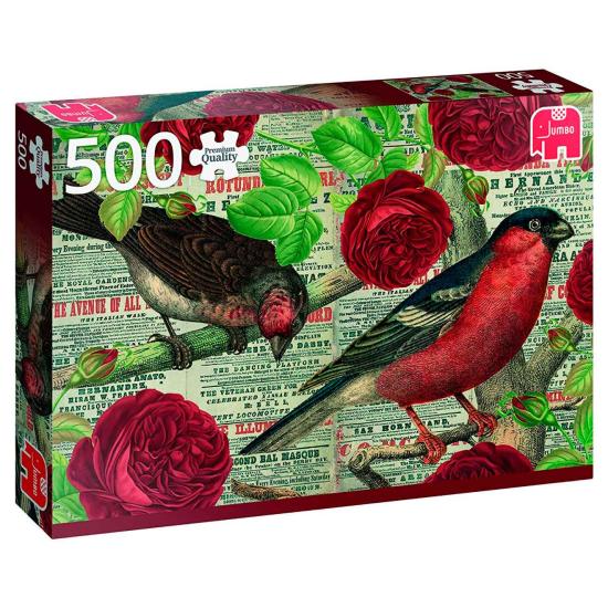 Jumbo-Puzzle Vögel lieben Blumen 500 Teile