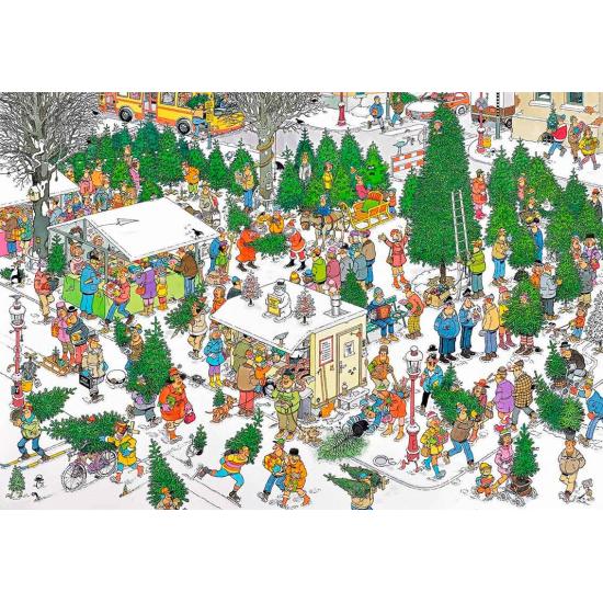 Weihnachtsbaummarkt Jumbo-Puzzle 2000 Teile