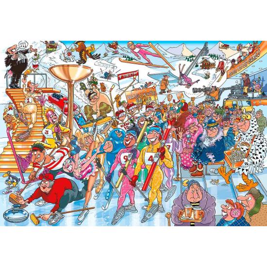 Wasgij Winter Games Jumbo Mystery Puzzle mit 1000 Teilen