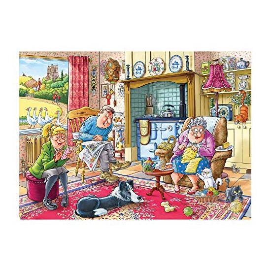 Jumbo-Puzzle-Rätsel, das eine Pause macht, mit 1000 Teilen