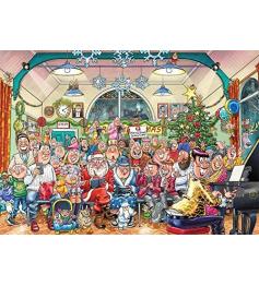 Jumbo-Weihnachtspuzzle „The Christmas Show“ mit 2 x 1000 Teilen