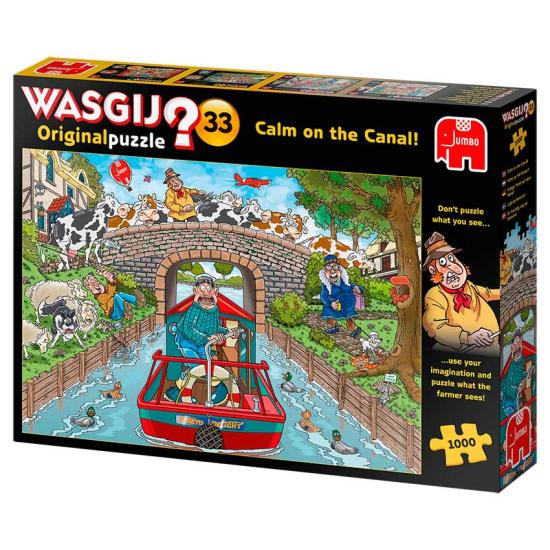 Ruhe am Kanal Original Jumbo-Puzzle 1000 Teile
